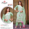 R 1157 Ramsha Embroidery Organza Pakistani Suits Wholesale Price In Surat